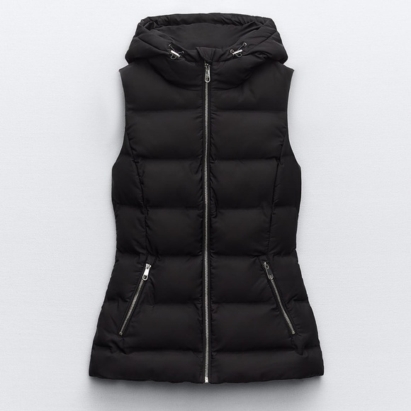 Zara NWT Water & Wind Protection Puffer Vest - Picture 1 of 17
